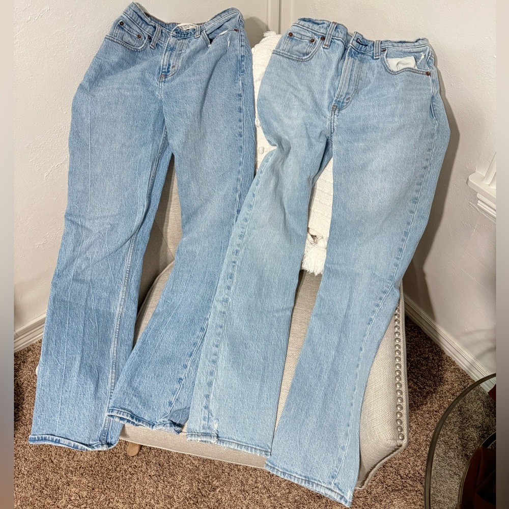 Abercrombie & Fitch Ultra High Rise 90s Straight Jean